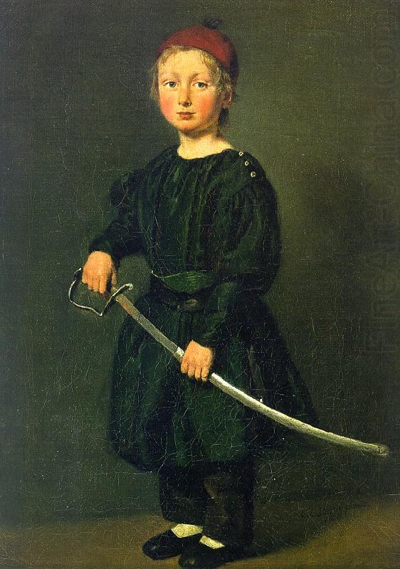Christian Albrecht Jensen Portrait of a Boy : One of the Artist's Sons china oil painting image